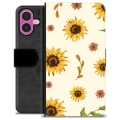 Etui Portfel Premium - iPhone 16 Plus - Słonecznik