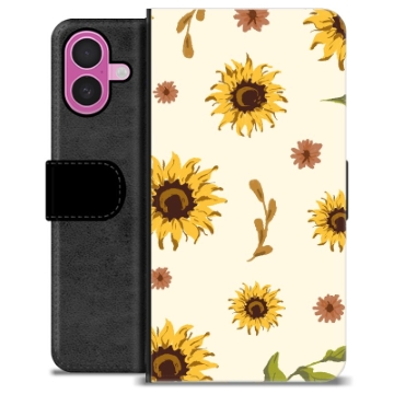 Etui Portfel Premium - iPhone 16 Plus - Słonecznik
