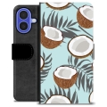 Etui Portfel Premium - iPhone 16 - Kokos