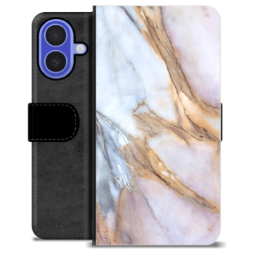 Etui Portfel Premium - iPhone 16 - Elegancki Marmur