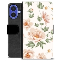 Etui Portfel Premium - iPhone 16 - Kwiatowy