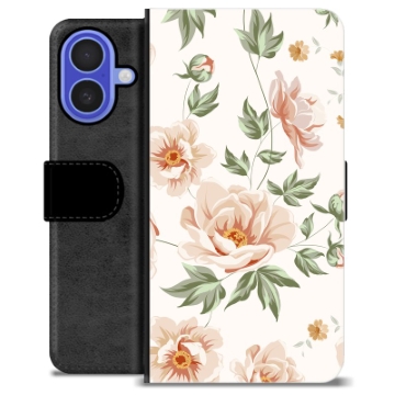 Etui Portfel Premium - iPhone 16 - Kwiatowy