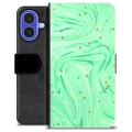 Etui Portfel Premium - iPhone 16 - Zielona Mięta