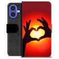 Etui Portfel Premium - iPhone 16 - Sylwetka Serca
