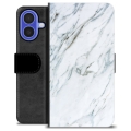 Etui Portfel Premium - iPhone 16 - Marmur