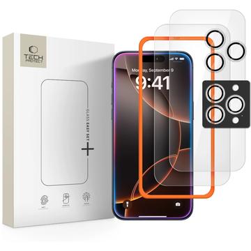 Zestaw ochronny iPhone 16 Pro/17 Pro Tech-Protect Supreme - przezroczysty