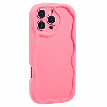 Etui TPU iPhone 16 Pro Candy Color Wavy - Ciemny Róż