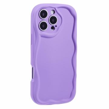Etui TPU iPhone 16 Pro Candy Color Wavy - fioletowe