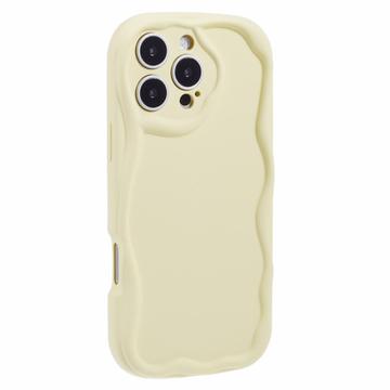 Etui TPU iPhone 16 Pro Candy Color Wavy - żółty