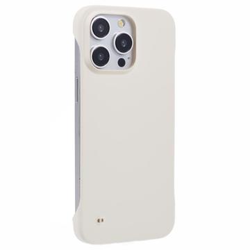 iPhone 16 Pro Bezramkowe Plastikowe Etui - Biel