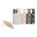 iPhone 16 Pro Guess Electroplated Stand Camera Frame MagSafe Case z wymiennymi tłami