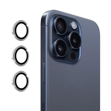 iPhone 16 Pro/16 Pro Max Szkło Hartowane w Obiektywie Hat Prince - Srebrny