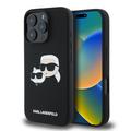 iPhone 16 Pro Karl Lagerfeld Double Heads Etui MagSafe z płynnego silikonu