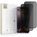 Ochraniacz ekranu ze szkła hartowanego Privacy iPhone 16 Pro Max/17 Pro Max Tech-Protect Glass Spy+ - 2 szt. - Czarny