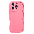Etui TPU iPhone 16 Pro Max Candy Color Wavy - Ciemny Róż