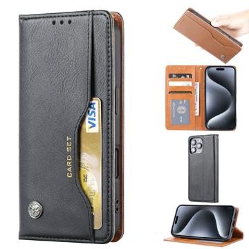 iPhone 16 Pro Max Etui portfelowe na zestaw kart - czarny