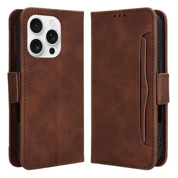 Etui portfelowe na karty iPhone 16 Pro Max - Brąz