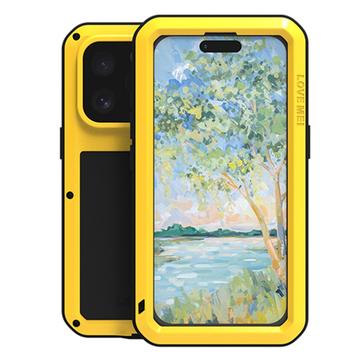 iPhone 16 Pro Max Hybrydowe Etui Love Mei Powerful - Żółty