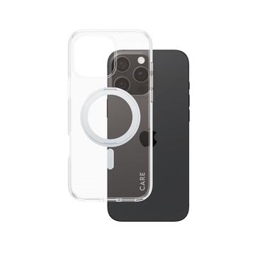iPhone 16 Pro Max PanzerGlass Care Kickstand Etui - kompatybilny z MagSafe - srebrny