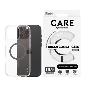 iPhone 16 Pro Max PanzerGlass Care Transparent Urban Combat Case - kompatybilny z MagSafe - czarny