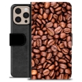 Etui Portfel Premium - iPhone 16 Pro Max - Ziarna Kawy