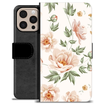 Etui Portfel Premium - iPhone 16 Pro Max - Kwiatowy