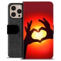 Etui Portfel Premium - iPhone 16 Pro Max - Sylwetka Serca