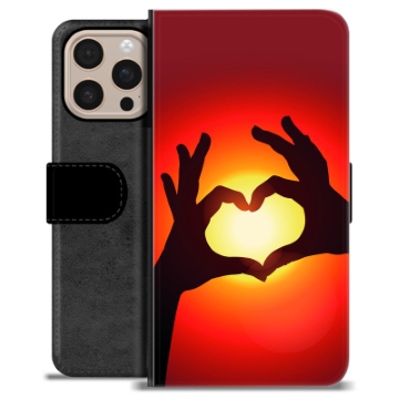 Etui Portfel Premium - iPhone 16 Pro Max - Sylwetka Serca