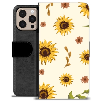 Etui Portfel Premium - iPhone 16 Pro Max - Słonecznik