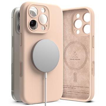  iPhone 16 Pro Max Etui Ringke Liquid Silicone MagSafe - Różowy Piasek