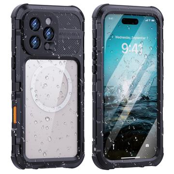 Wodoodporne etui iPhone 16 Pro Max Shellbox M Series IP68 - Pokrowiec do nurkowania z kompatybilnością z MagSafe - Czarny