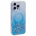 iPhone 16 Pro Max Etui MagSafe Sparkle Glow - niebieskie