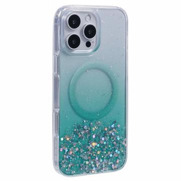 iPhone 16 Pro Max Etui MagSafe Sparkle Glow - zielony