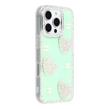 Etui hybrydowe iPhone 16 Pro Max Lśniąca miłość i perła