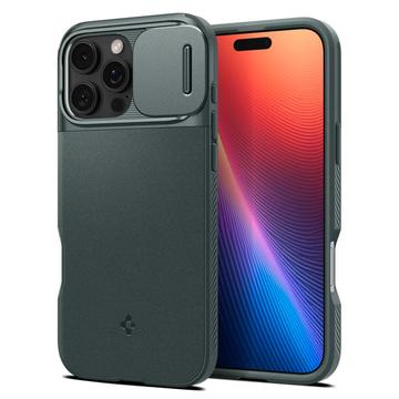 iPhone 16 Pro Max Etui Spigen Optik Armor Mag - Otchłań Zieleni