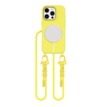 iPhone 16 Pro Max Tech-Protect MagNecklace MagSafe Etui - Żółty