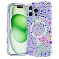 iPhone 16 Pro Max Wave-Edge Laser Glitter MagSafe Etui - Gwiazda