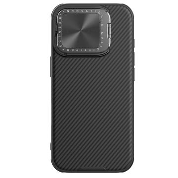 iPhone 16 Pro Nillkin CamShield Prop Hybrydowe Etui - Czarne