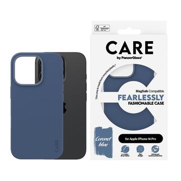 Etui PanzerGlass Care Fearlessly Fashionable na iPhone 16 Pro - kompatybilne z MagSafe - niebieskie