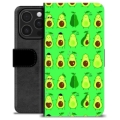Etui Portfel Premium - iPhone 16 Pro - Wzór Awokado