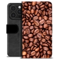 Etui Portfel Premium - iPhone 16 Pro - Ziarna Kawy