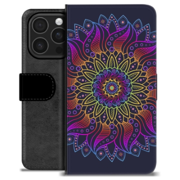 Etui Portfel Premium - iPhone 16 Pro - Kolorowa Mandala