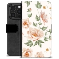 Etui Portfel Premium - iPhone 16 Pro - Kwiatowy