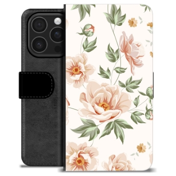 Etui Portfel Premium - iPhone 16 Pro - Kwiatowy