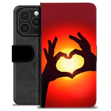 Etui Portfel Premium - iPhone 16 Pro - Sylwetka Serca