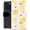 Etui Portfel Premium - iPhone 16 Pro - Wzór Cytryny