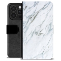 Etui Portfel Premium - iPhone 16 Pro - Marmur