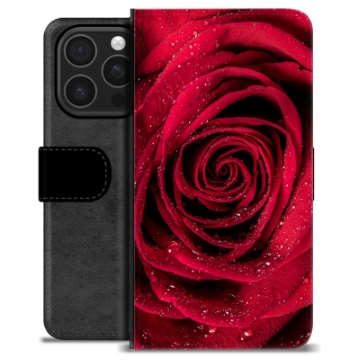Etui Portfel Premium - iPhone 16 Pro - Róża