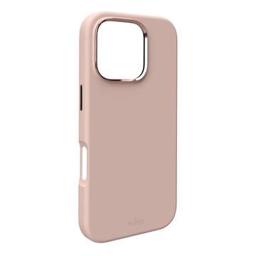 Silikonowe Etui Puro Icon Mag Pro do iPhone 16 Pro - Beż
