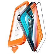 iPhone 16 Pro Torras GlassGo - szkło hartowane z automatycznym narzędziem do usuwania kurzu - Przezroczysty